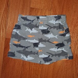 Gerber Soft Gray Newborn Cotton Shorts